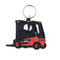 automobile su ordinazione di gomma molle Logo Forklifts del PVC Keychains di 2D PMS 3D