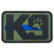 I distintivi tattici militari dell'emblema della toppa del PVC del morale del cane K9 agganciano la toppa di gomma posteriore