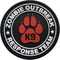Zombie Outbreak Response Team Kitty Toppa in PVC in gomma personalizzata con retro in velcro da 90 mm di diametro