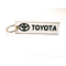Toyota Custom Keychain Ricamo a doppio lato Regalo auto Logo personalizzato Ricamo a chiavi