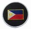 Colori della toppa 9 del ricamo del confine di Merrow della bandiera di Filippine
