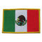 Toppa ricamata su ordinazione 12C del fondo della saia della bandiera del Messico lavabile
